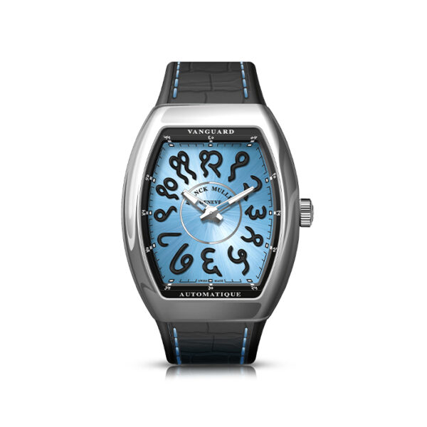 V41 S AT MEN IN BLUE - ROSE X FRANCK MULLER VANGUARD LIMITED EDITION
